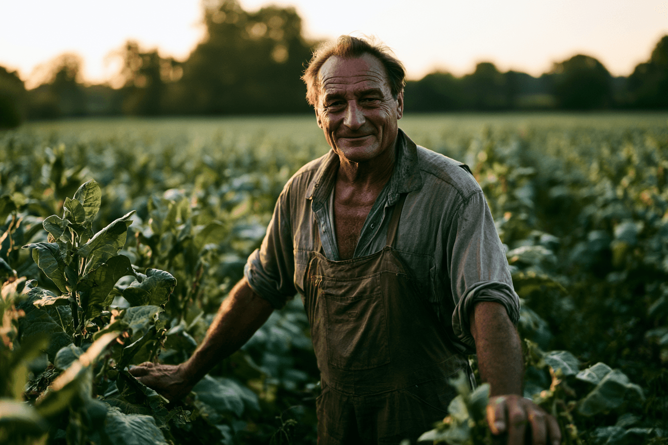 Tabaculteur partenaire dans son champ